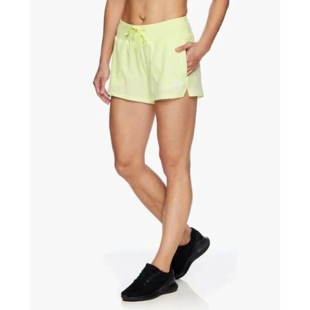 Reebok Revolve Slim Shorts Luminary Green Athletic Running Womens XXL‎